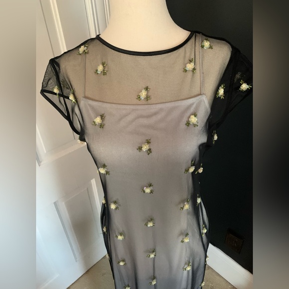 Vintage Sheer Black Gown - Picture 3 of 11